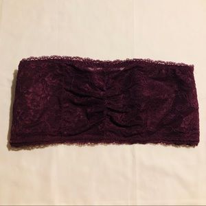 TORRID GRAPE PURPLE LACE LIGHTLY PADDED BANDEAU